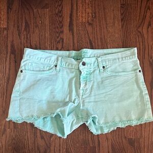 Lucky Brand Mint Green Jean Shorts